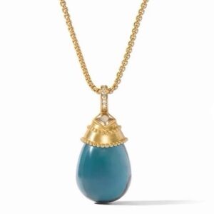 $175 Julie Vos Noel Pendant Necklace Blue